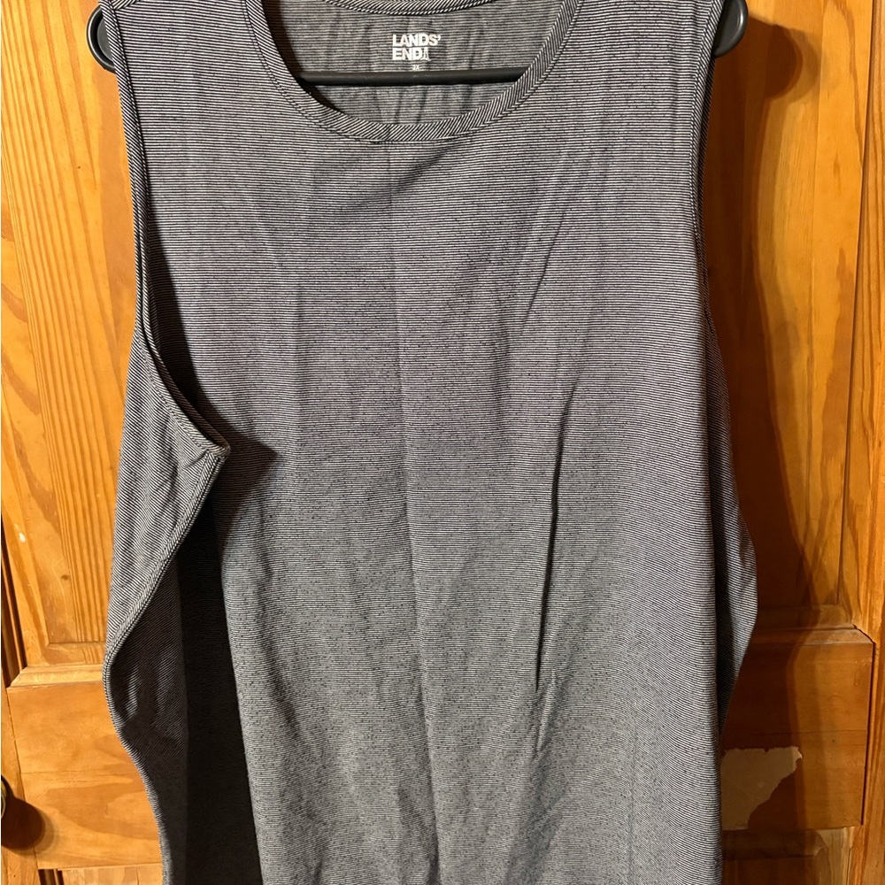 Lands' End Men's Heather Gray Performance Tank